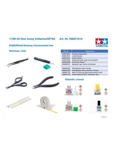 Maqueta 1:700 Acorazado New Jersey