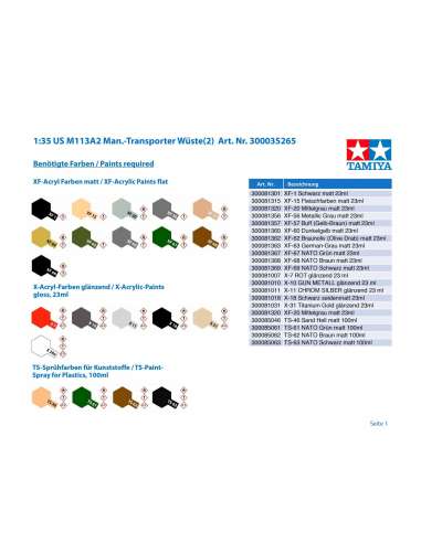 Maqueta 1:35 Transporte Personal M113A2