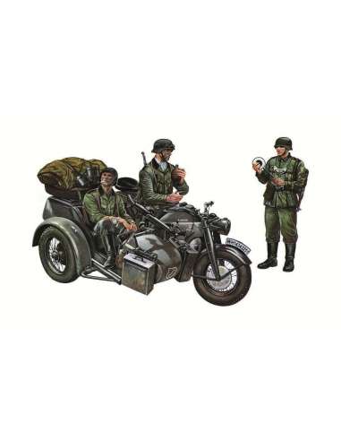Maqueta Moto y Sidecar Ks750 1/35