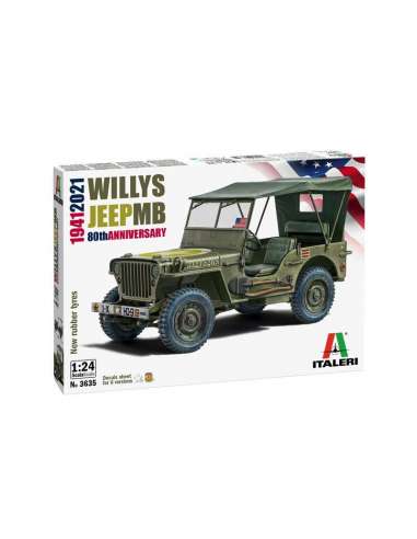 Maqueta Jeep Willys MB 80th 1/24
