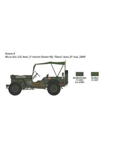 Maqueta Jeep Willys MB 80th 1/24