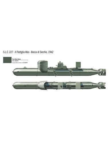 Maqueta Submarino 1/35 SLC Maiale 200