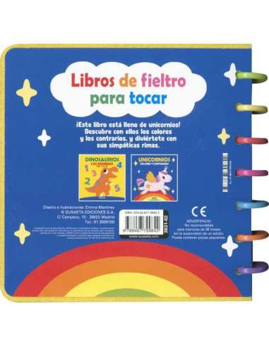 Libro Unicornios Colores Contrarios