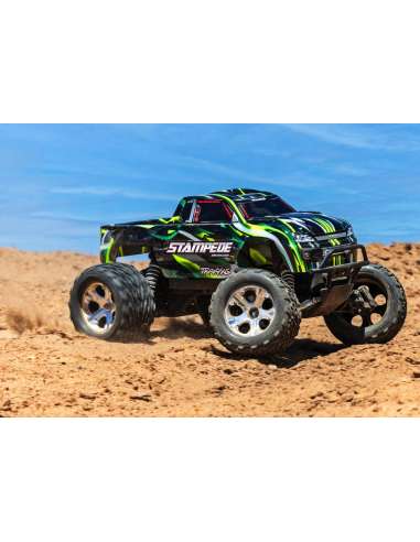 Traxxas Stampede 2Wd BL 2s Hd Green Bat+