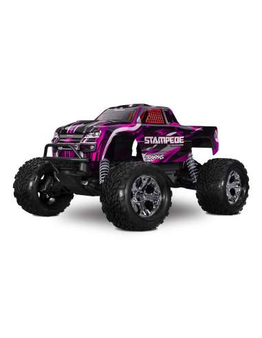 Traxxas Stampede 2Wd BL 2s Pink Bat+Carg