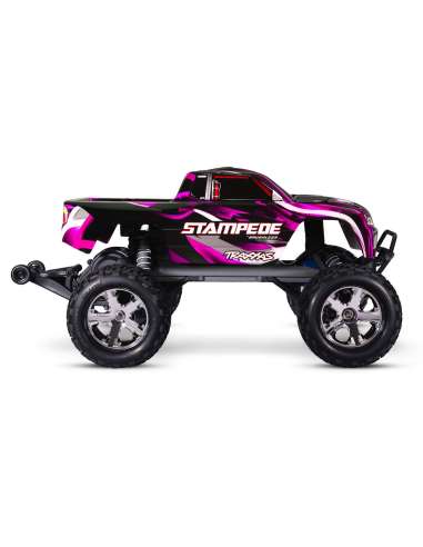 Traxxas Stampede 2Wd BL 2s Pink Bat+Carg