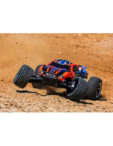 Traxxas Rustler 2Wd Brush. Orange Bat+Ca