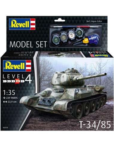 Maqueta ModelSet Tanque T34-85 Revell
