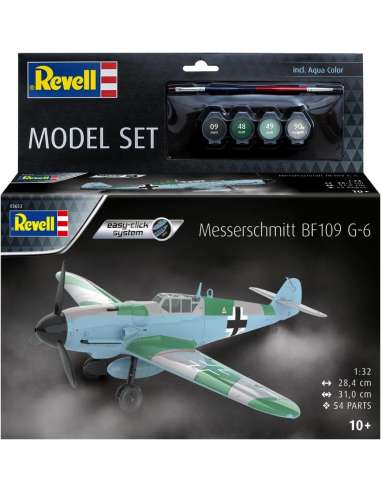 Maqueta Messerschmitt Bf109G-6 easy-clic