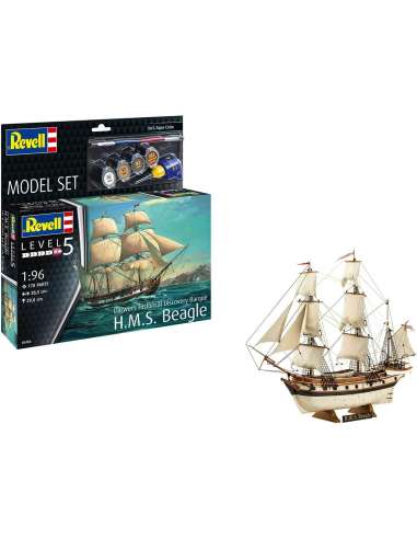 Maqueta ModelSet Barco a Velas HMS Beagl