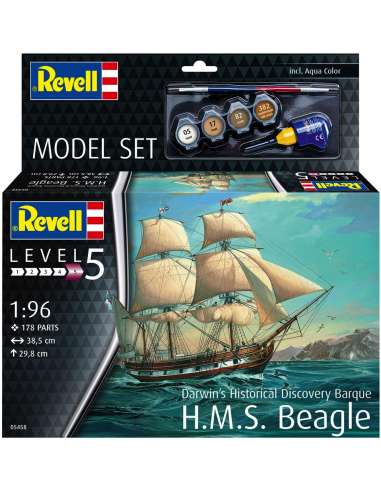 Maqueta ModelSet Barco a Velas HMS Beagl