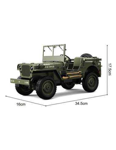 Jeep Militar RadioControl Escala 1/10 