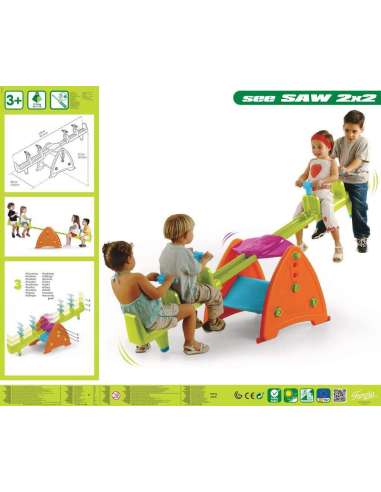 Sube y Baja con 4 Asientos 2 + 2 Feber