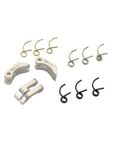 ZAPATAS ALUMINIO AZUL C/MUELLES 3P 1/8