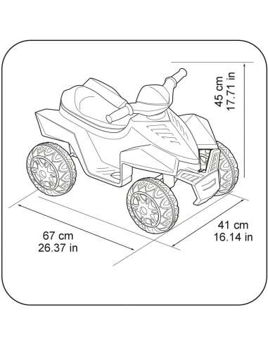 Quad Racing Rosa 6V Feber