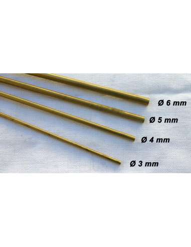 Tubo de Laton 6 mm x 5.1 interior x 1 mt