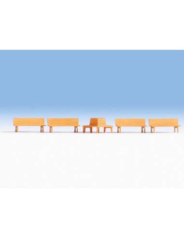 BANCOS JARDIN MARRON S/APOYABRAZOS