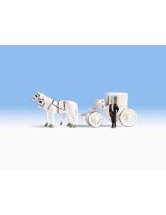 CARRUAJE DE BODA ESCALA HO 2