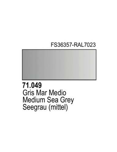 Pintura Vallejo ModelAir Gris Mar Medio 