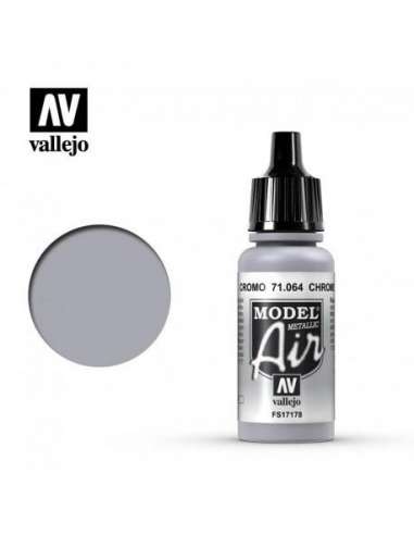 Pintura Vallejo ModelAir Cromo 17 ml.