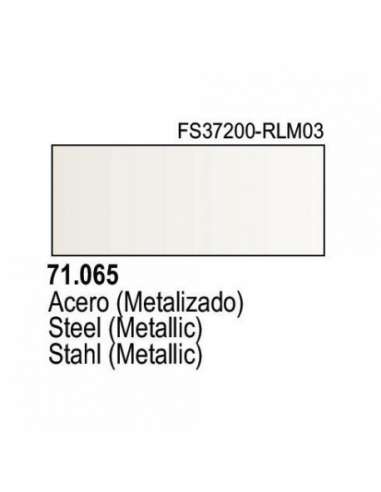 Pintura Vallejo ModelAir Acero 17 ml.