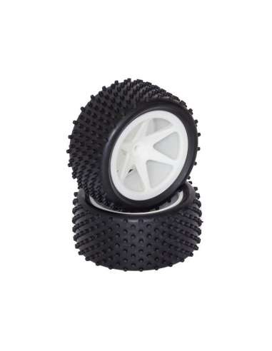 NEUMATICO+LLANTA TRASERO BUGGY 1/10